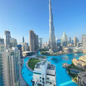 شقة Durrani Homes - Luxury Living Besides Panoramic Fountain And Burj Khalifa View- Burj Khalifa Fireworks, دبي